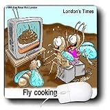 Londons Times Funny Bugs and Slugs Cartoons - Fly Cooking Shows - Mouse Pads