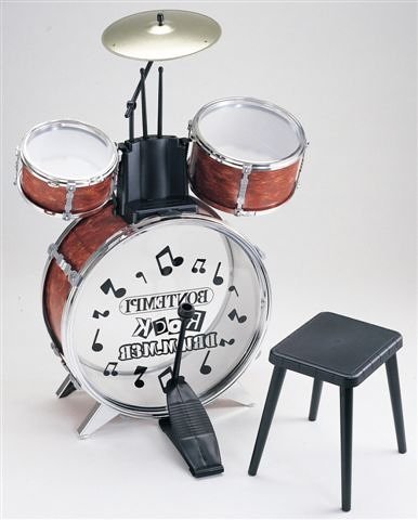 Childrens Toyshop  Toys : Bontempi Rock Drummer Drum Set with Stool