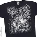 DARK FANTASY T-Shirt - Dragon Fight (Black)