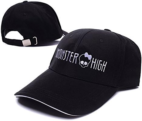 HAISHEN Monster High Haunted Logo Skullette Logo Adjustable Baseball Caps Unisex Snapback Embroidery Hats