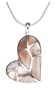 Sterling Silver Pink Mother-of-Pearl Heart Pendant