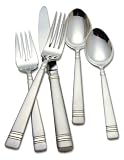 Reed & Barton Longwood-Matte 18/10 Stainless Steel 5-Piece Place Setting, Service for 1