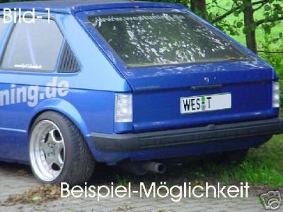 Silber weiße Rückleuchten Opel