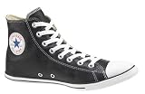Converse Chuck Taylor All Star Hi Top Black Slim Profile Leather Shoes 113936