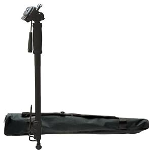 Rokinon M71 Professional Black Monopod with Pan Head & Quick Release & Case