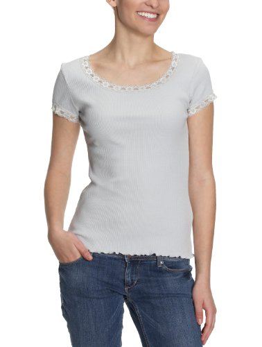 Lana naturalwear Damen Shirt/ Langarmshirt  111 2271 5024, Gr. 34/36 (XS), Grau (glacier g Preisvergleich