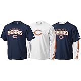 Chicago Bears Navy/White Gameday 3 in 1 Tee Combo