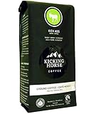 Kicking Horse Ground Coffee, Kick Ass Dark Roast, 10 Ounce