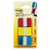 1'' Durable Index File Tabs, Standard Assortment, 66 Tabs/Portable Pack