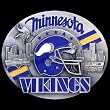 Minnesota Vikings Belt Buckle - NFL Football Fan Shop Sports Team Merchandise