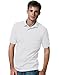 Hane's Men's 5.2 oz STEDMAN Blended Jersey Pocket Polo White - Large