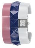 Diesel DZ5162 Acrylic Pink, Grey and Blue Bangle Watch