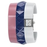 Diesel DZ5162 Acrylic Pink, Grey and Blue Bangle Watch 