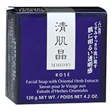 Seikisho Facial Soap with Oriental Herb Extracts 4.2 oz (120 g)