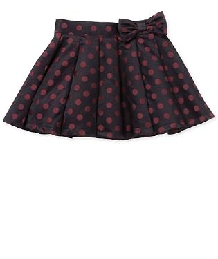 Spot Taffeta Skirt