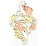 Black Hills Gold Rose-gold and Sterling-silver Women's Elongated Ring