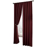 Maytex Velvet Blackout Panel, Red, 40 in. X 84 in.