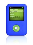 Zen V Silicone skin and Leather case - SPORTS PACK - Blue