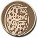 Sports : Pokal-Emblem Dartscheibe Bronze