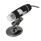 uxcell　倍率スタンド+校正ルーラー　LED　USB内視鏡　顕微鏡　50-500X