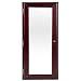 SEI Corner Wall Mount Jewelry Mirror--Burgundy Cherry