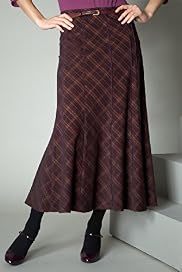 Per Una Pure Cotton Panelled Check Skirt with Belt