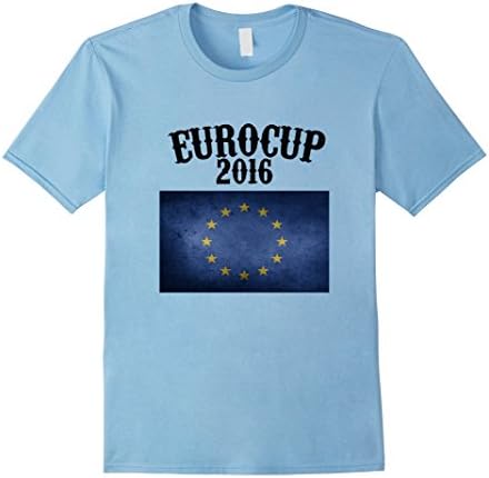 Men's Euro cup 2016 Soccer T-Shirt Vintage Small Baby Blue