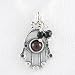 Hamsa Hand Pendant with Garnet Gemstone and Black Onyx Beads in Sterling Silver on 16" Sterling Box Chain, #8380 image 2