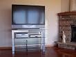 Diamond Collection D-5034 Audio Video Tv Stand (Silver Finish)