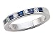 0.70 cttw Genuine Sapphire Anniversary Ring / Band by Karina B(tm) - Platinum, 18kt White or Yellow Gold