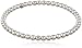 Amazon Collection Sterling Silver Beaded Bangle Bracelet, 7
