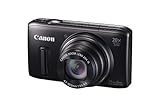 Canon PowerShot SX260 HS 12.1 MP CMOS Digital Camera with 20x Image Stabilized Zoom 25mm Wide-Angle Lens and 1080p Full-HD Video (Black)