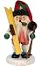 German Smoker - Santa Claus With Skis