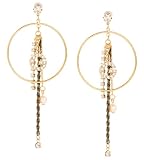 G by GUESS Gold-Tone Charm Dangle Linear, GOLD