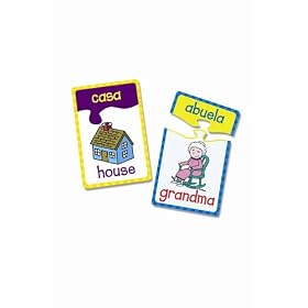 Learning Resources English/Spanish Puzzle Cards, Set Of 20