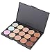 15 Color Concealer Camouflage Contour Eye Face Cream Makeup Palette Professional with Cosmetics Make up Brushes