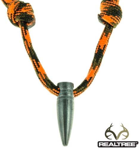 Realtree Blaze Camo .308 Paracord Projectile Bullet Paracord Necklace