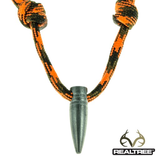 Realtree Blaze Camo .308 Paracord Projectile Bullet Paracord Necklace