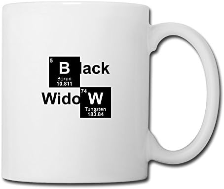 Nuodi Ge Unique Design Periodic Table B W Elements Coffee Mug