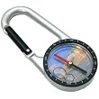 Carabiner w/Compass Hiking Backpacking Keychain Tool