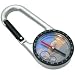Carabiner w/Compass Hiking Backpacking Keychain Tool