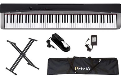 Casio PX130 Digital Piano Keyboard BUNDLE including Stand Sustain Pedal and Case