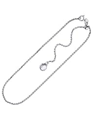 14 Karat White Gold Anklet 11 Inch Long