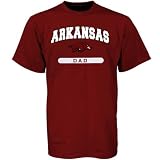 Russell Arkansas Razorbacks Cardinal Dad T-shirt