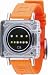 The One Razor Block RB902W3OR Unisex Orange Rubber Strap Watch