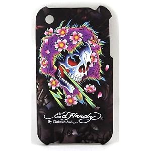 Authentic Ed Hardy Tattoo iPhone I-Phone 3G 3GS Snap On Case Cover Faceplate Beautiful Ghost