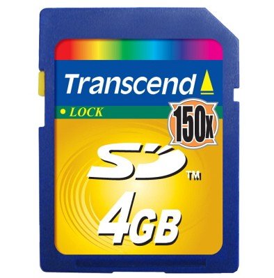 Transcend TS4GSD150 4GB 150X Secure Digital Card