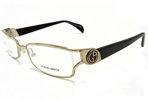 GIORGIO ARMANI GA 741 Eyeglasses Light Gold Brown SAP Optical Frame