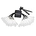 Goldenwide Solar Outdoor String Lights 20 Led Water Drop Solar String Fairy Waterproof Lights Lights Outdoor Solar String lights for Garden,Fixture, Patio, Yard, Home, Parties