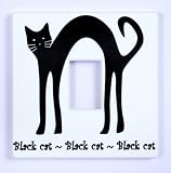 Black Cat Light Switch Cover